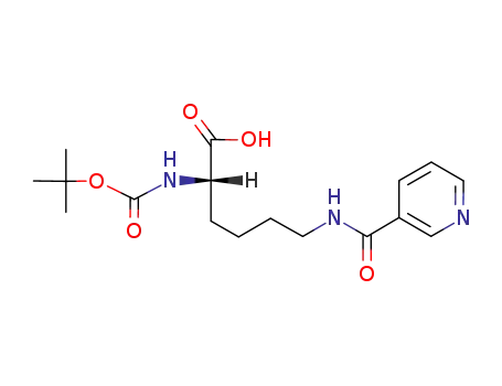 Molecular Structure of 14609-04-2 (BOC-LYS(NICOTINOYL)-OH)