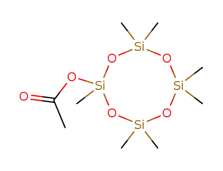 Molecular Structure of 14697-86-0 (ACETOXYHEPTAMETHYLCYCLOTETRASILOXANE)