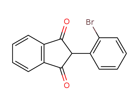 Molecular Structure of 1470-41-3 (2-(2-BROMOPHENYL)INDANE-1,3-DIONE)