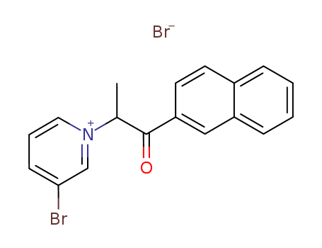 Pyridinium,3-bromo-1-[1-methyl-2-(2-naphthalenyl)-2-oxoethyl]-, hydrobromide (1:1) cas  14642-78-5