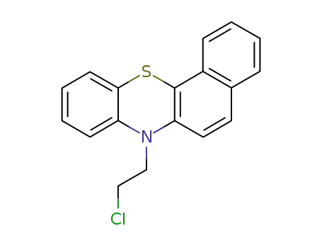 Molecular Structure of 1457-31-4 (7-(2-chloroethyl)-7H-benzo[c]phenothiazine)