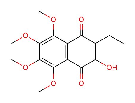 2-Ethyl-3-hydroxy-5,6,7,8-tetramethoxy-[1,4]naphthoquinone