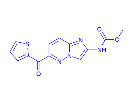 Carbamic acid,[6-(2-thienylcarbonyl)imidazo[1,2-b]pyridazin-2-yl]-, methyl ester (9CI)