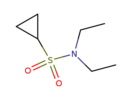 Molecular Structure of 146475-53-8 (N,N-Diethyl-cyclopropanesulfonamide)