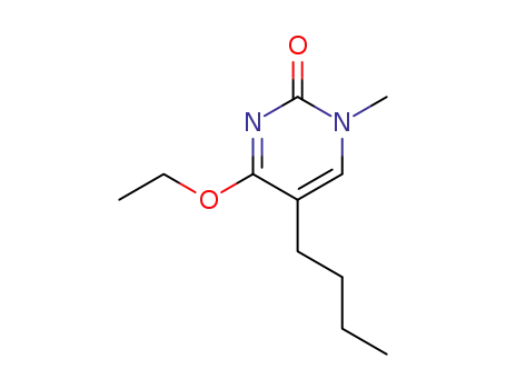 Molecular Structure of 145729-66-4 (2(1H)-Pyrimidinone,5-butyl-4-ethoxy-1-methyl-(9CI))