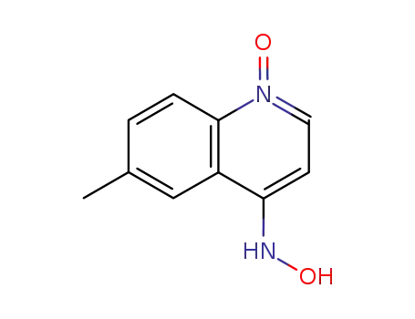 Molecular Structure of 13442-08-5 (6-METHYL-4-HYDROXYLAMINOQUINOLINE1-OXIDE)