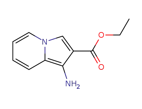 Molecular Structure of 14718-81-1 (2-Indolizinecarboxylicacid,1-amino-,ethylester(8CI))