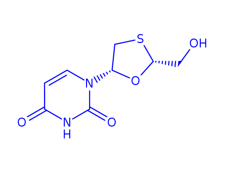 1-(2-(Hydroxymethyl)-1,3-oxathiolan-5-yl)pyrimidine-2,4(1H,3H)-dione, (2R,5S)-