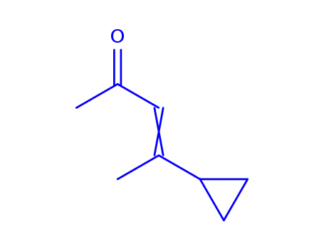 Molecular Structure of 145662-35-7 (3-Penten-2-one, 4-cyclopropyl-, (Z)- (9CI))