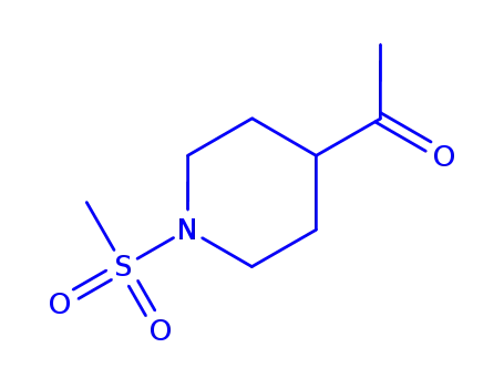 Molecular Structure of 1343349-82-5 (1-(1-METHANESULFONYLPIPERIDIN-4-YL)ETHAN-1-ONE)