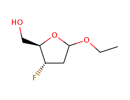 Ethyl 3-fluoro-2,3-dideoxy-D-riboside