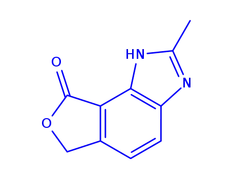 Molecular Structure of 146850-12-6 (8H-Furo[3,4-e]benzimidazol-8-one,1,6-dihydro-2-methyl-(9CI))