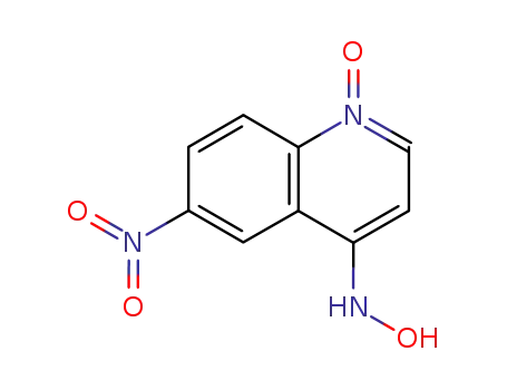 Molecular Structure of 13442-15-4 (4-(Hydroxyamino)-6-nitroquinoline 1-oxide)