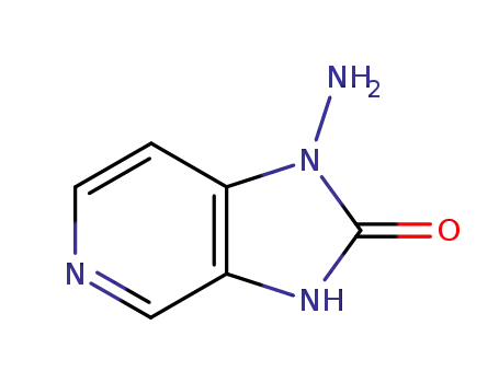 Molecular Structure of 146950-69-8 (2H-Imidazo[4,5-c]pyridin-2-one,1-amino-1,3-dihydro-(9CI))