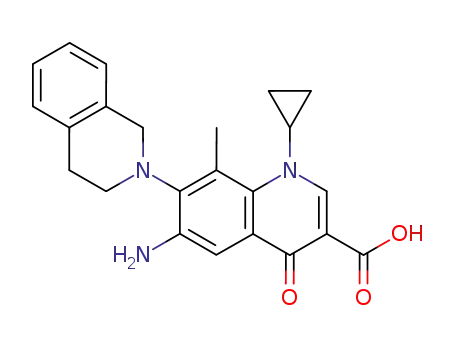 3-Quinolinecarboxylicacid,6-amino-1-cyclopropyl-7-(3,4-dihydro-2(1H)-isoquinolinyl)-1,4-dihydro-8-methyl-4-oxo-