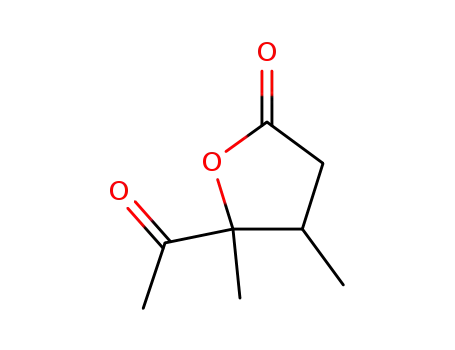 Molecular Structure of 147721-42-4 (2(3H)-Furanone, 5-acetyldihydro-4,5-dimethyl- (9CI))
