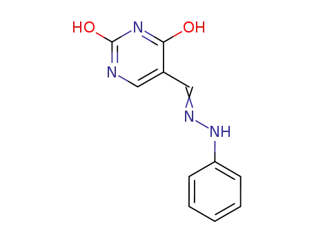 Molecular Structure of 14859-92-8 (5-[(2-phenylhydrazino)methylidene]pyrimidine-2,4(3H,5H)-dione)