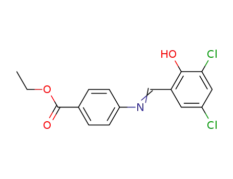 Molecular Structure of 14897-93-9 (ethyl 4-{[(3,5-dichloro-6-oxocyclohexa-2,4-dien-1-ylidene)methyl]amino}benzoate)