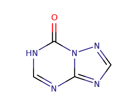 Molecular Structure of 1489-03-8 (s-Triazolo[1,5-a]-s-triazin-7(6H)-one)