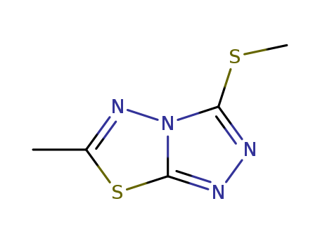 1,2,4-Triazolo[3,4-b][1,3,4]thiadiazole,6-methyl-3-(methylthio)-