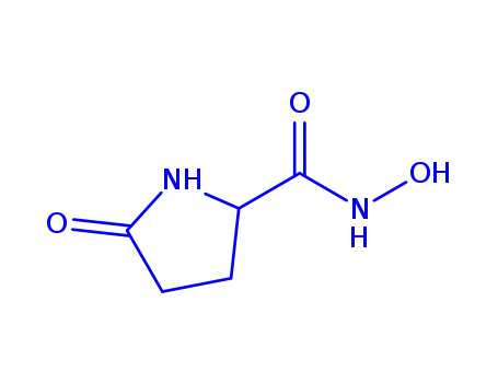 Molecular Structure of 148650-23-1 (2-Pyrrolidinecarboxamide,N-hydroxy-5-oxo-,(S)-(9CI))