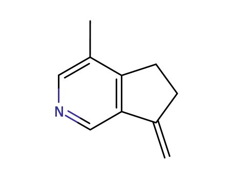 Molecular Structure of 147646-29-5 (5H-Cyclopenta[c]pyridine,6,7-dihydro-4-methyl-7-methylene-(9CI))