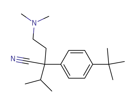 Molecular Structure of 14795-40-5 (2-(4-tert-butylphenyl)-2-[2-(dimethylamino)ethyl]-3-methylbutanenitrile)