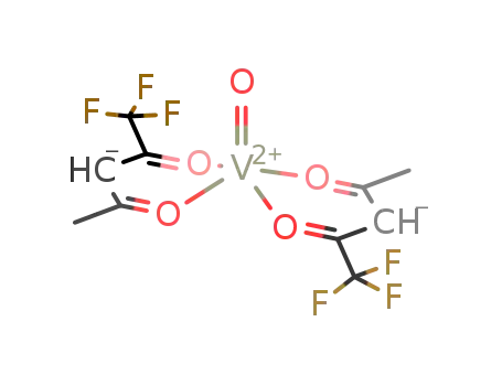 Molecular Structure of 14871-96-6 (1,1,1-trifluoropentane-2,4-dione - oxovanadium (2:1))