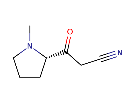 2-PYRROLIDINEPROPANENITRILE,1-METHYLBETA-OXO-,(S)-
