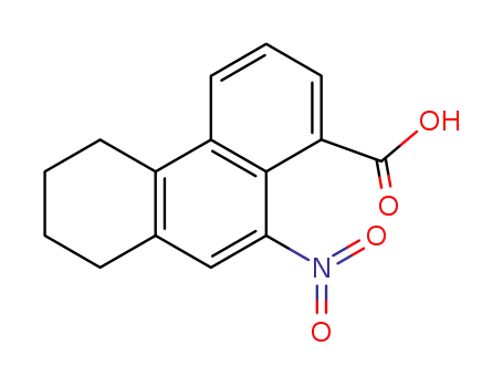 Molecular Structure of 14861-12-2 (10-nitro-5,6,7,8-tetrahydrophenanthrene-1-carboxylic acid)