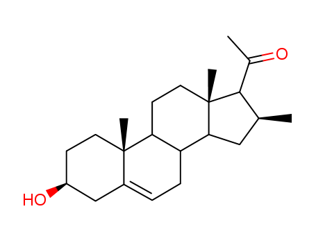 Pregn-5-en-20-one,3-hydroxy-16-methyl-, (3b,16a)- cas  16394-71-1
