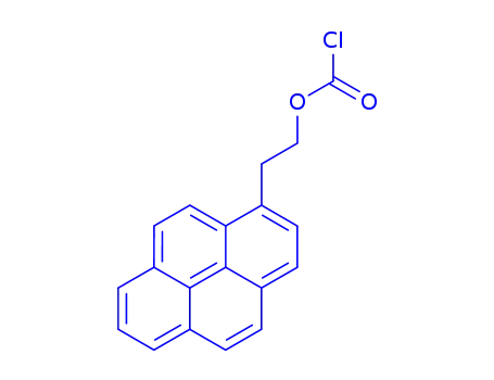 Molecular Structure of 147357-96-8 (2-(1-PYRENYL)ETHYL CHLOROFORMATE)