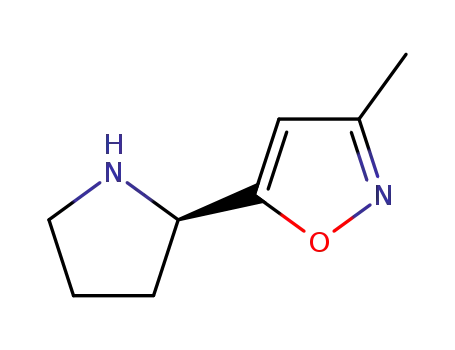 Isoxazole, 3-methyl-5-(2R)-2-pyrrolidinyl- (9CI)