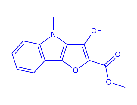 4H-Furo[3,2-b]indole-2-carboxylic  acid,  3-hydroxy-4-methyl-,  methyl  ester