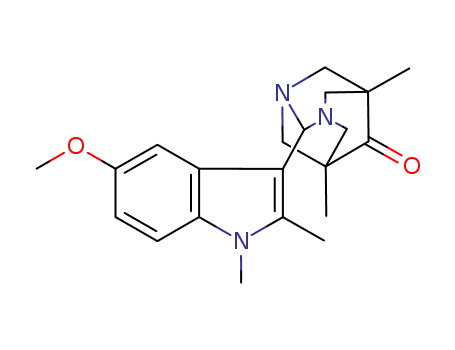 1,3-Diazatricyclo[3.3.1.13,7]decan-6-one,2-(5-methoxy-1,2-dimethyl-1H-indol-3-yl)-5,7-dimethyl-