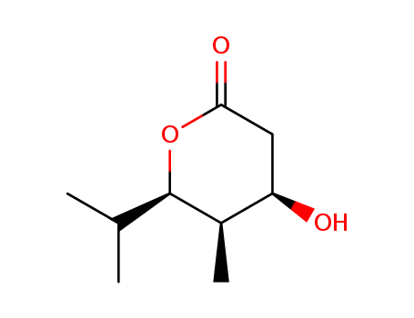 2H-PYRAN-2-ONE,TETRAHYDRO-4-HYDROXY-5-METHYL-6-(ISOPROPYL)-,(4S,5R,6S)-