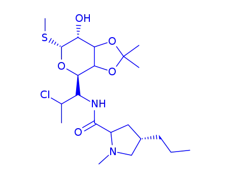 Molecular Structure of 147650-54-2 (3,4-O-Isopropylidene ClindaMycin)