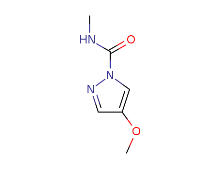 Molecular Structure of 14883-91-1 (1H-Pyrazole-1-carboxamide,  4-methoxy-N-methyl-)