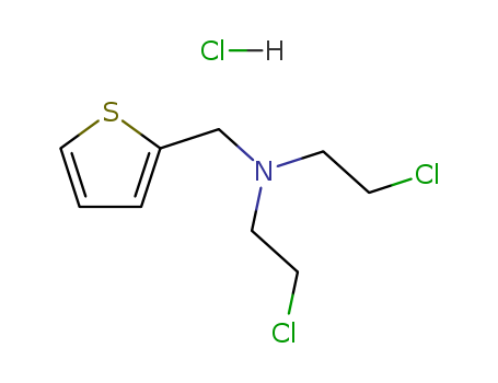 2-Thiophenemethanamine,N,N-bis(2-chloroethyl)-, hydrochloride (1:1)