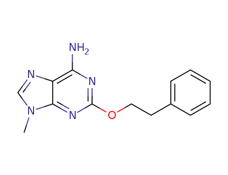 Molecular Structure of 147951-59-5 (9-methyl-2-phenethyloxy-purin-6-amine)