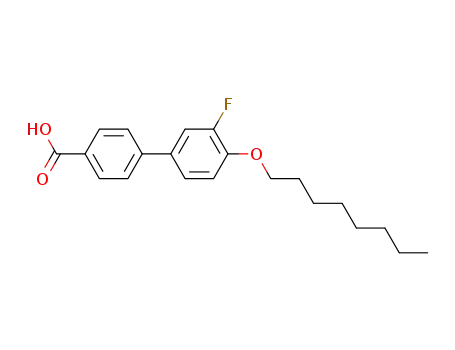 Molecular Structure of 1480-22-4 (4-[(3-Fluoro-4-(octyloxy)-phenyl]-benzoic acid)