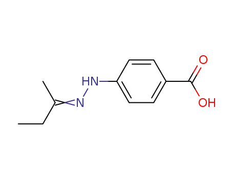 Benzoic acid, p-(sec-butylidenehydrazino)- (7CI)