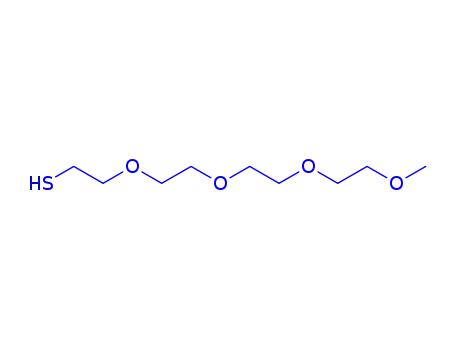 Molecular Structure of 52190-55-3 (2,5,8,11-Tetraoxatridecane-13-thiol)