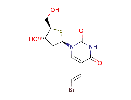 Molecular Structure of 134699-93-7 (5-(2-bromovinyl)-2'-deoxy-4'-thiouridine)