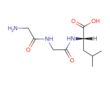 Molecular Structure of 14857-82-0 (Glycylglycyl-L-leucine)