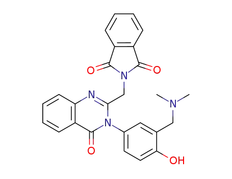 1H-Isoindole-1,3(2H)-dione, 2-((3,4-dihydro-3-(3-((dimethylamino)methyl)-4-hydroxyphenyl)-4-oxo-2-quinazolinyl)methyl)-