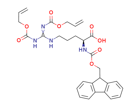 (S)-2-((((9H-Fluoren-9-yl)methoxy)carbonyl)amino)-5-((5,9-dioxo-4,10-dioxa-6,8-diazatrideca-1,12-dien-7-ylidene)amino)pentanoic acid
