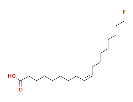 Molecular Structure of 1478-37-1 (omega-fluoro-9-octadecenoic acid)