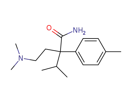 Molecular Structure of 14780-16-6 (2-[2-(dimethylamino)ethyl]-3-methyl-2-(4-methylphenyl)butanamide)