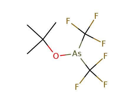 Molecular Structure of 1476-01-3 (arsinous acid, As,As-bis(trifluoromethyl)-, 1,1-dimethylethyl ester)